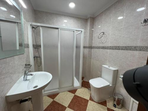 Koupelna v ubytování La Casa de Baeza
