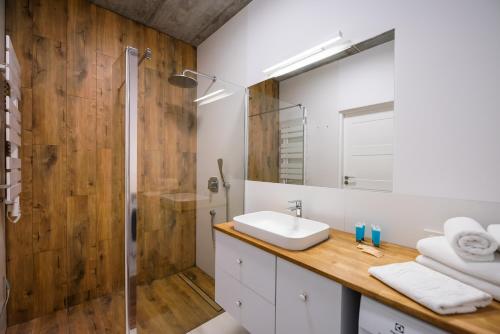 Kúpeľňa v ubytovaní Ingenious Wilanów Oasis Apartment