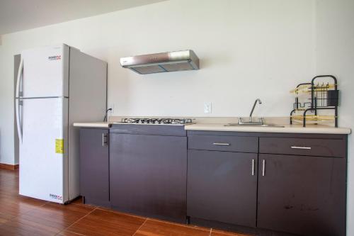 Kuchyň nebo kuchyňský kout v ubytování Casa con alberca privada y jardin