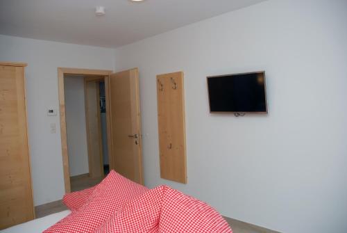 TV a/nebo společenská místnost v ubytování Appartements Delano