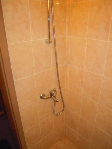 Panorama Hotel في ارباناسي: دش مزود بخرطوم في الحمام