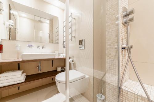 Koupelna v ubytování SPA VILNIUS Druskininkai