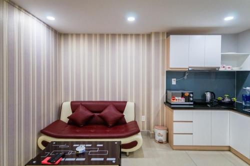Kuchyň nebo kuchyňský kout v ubytování GEM Apartment
