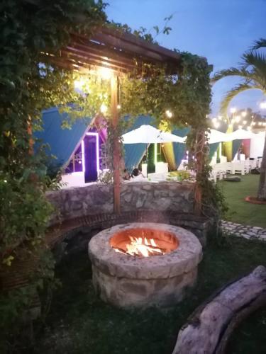 Zahrada ubytování Glamping Alona