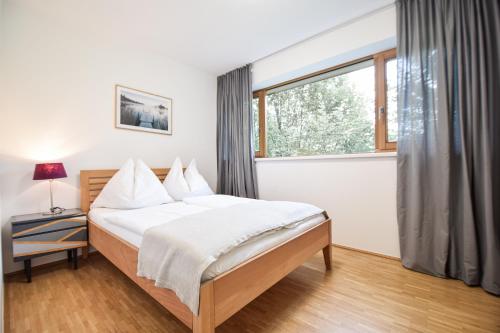 Postel nebo postele na pokoji v ubytování Toferer Textil