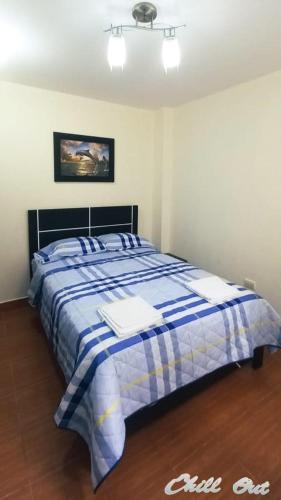 Ein Bett oder Betten in einem Zimmer der Unterkunft CHILL OUT