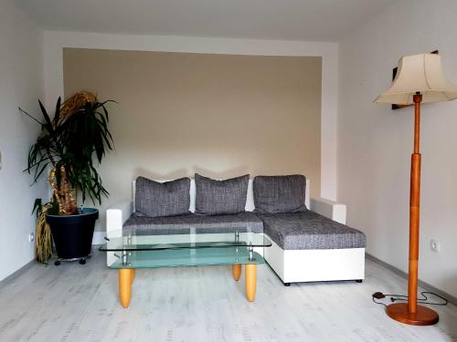 Posezení v ubytování Ferienwohnung am Kurpark