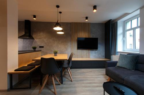 TV a/nebo společenská místnost v ubytování Apartmán Dool 65