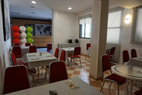 Χώρος καθιστικού στο Hostal La Reserva
