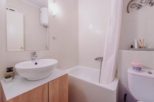 Een badkamer bij Le Vert