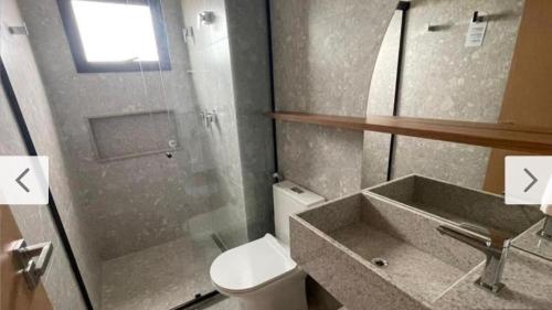 Koupelna v ubytování Apt RESORT SALINAS PREMIUM