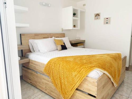 Postel nebo postele na pokoji v ubytování Great apartment D1