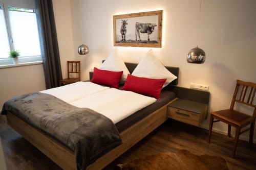 Postel nebo postele na pokoji v ubytování Ferienwohnung Auszeit