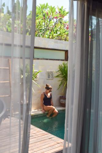Μπαλκόνι ή βεράντα στο Ke Rensia Private Pool Villas Gili Air