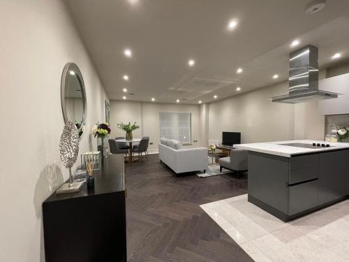 Kuchyň nebo kuchyňský kout v ubytování High End 1 BR Apt, 2 Beds Desirable Chigwell CHCL F3