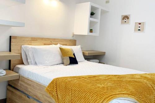 Postel nebo postele na pokoji v ubytování Curious Family Space D1