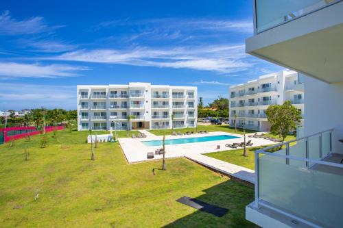Bazén v ubytování Sosua Ocean Village nebo v jeho okolí