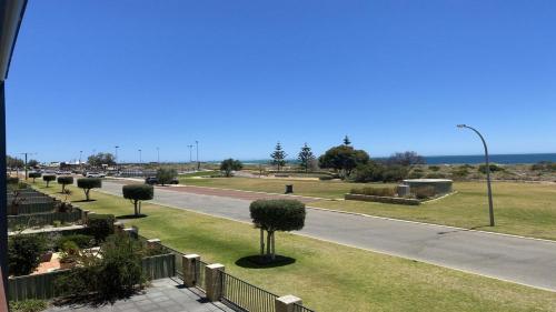 a view of a street with trees and a road at Jaybay View in Jurien Bay