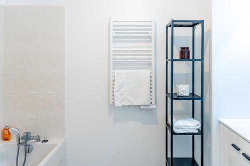 Koupelna v ubytování Superbe Appartement F4 Puteaux
