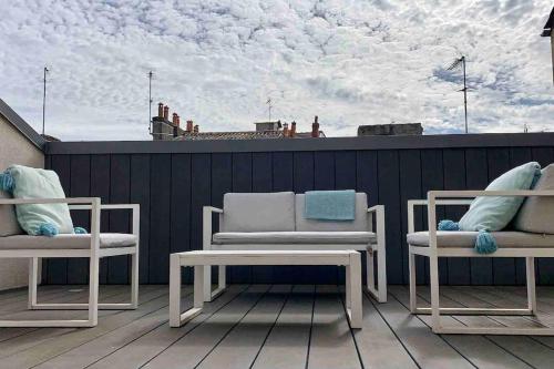 Maison d’hôtes, terrasse & jacuzzi en plein centre