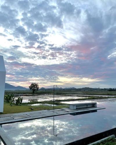 a view of the sky from the roof of a building at Ezu Isle Langkawi Pool Villa in Pantai Cenang