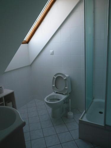 Koupelna v ubytování Penzion U Studánky