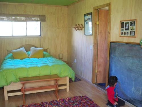 Postel nebo postele na pokoji v ubytování CasaVerde Hostal Ecologico