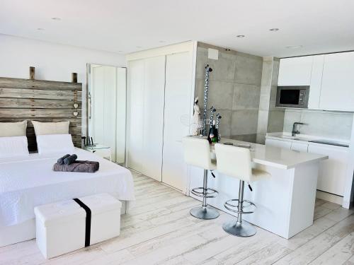 Dapur atau dapur kecil di MI BARCO - LOFT frente al mar