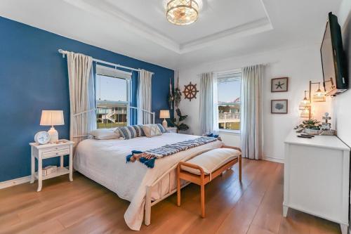 Ένα ή περισσότερα κρεβάτια σε δωμάτιο στο Beach'N Inn home