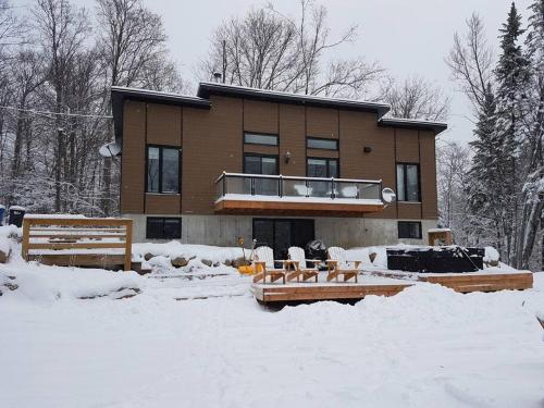 Chalet Nordique v zimě