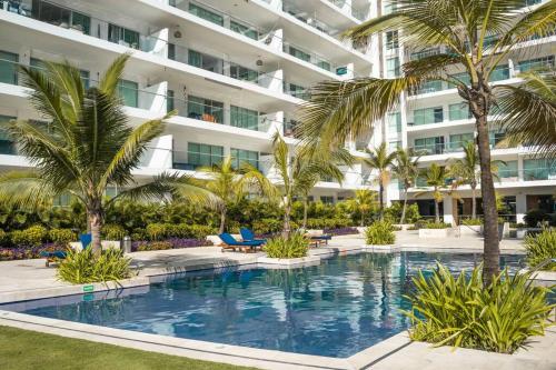Bazén v ubytování condo vista al mar epic rnt 12078 nebo v jeho okolí