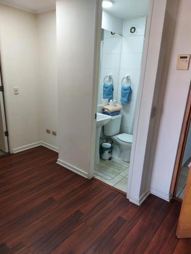 Koupelna v ubytování DEPARTAMENTOS SANTIAGO CENTRO #3