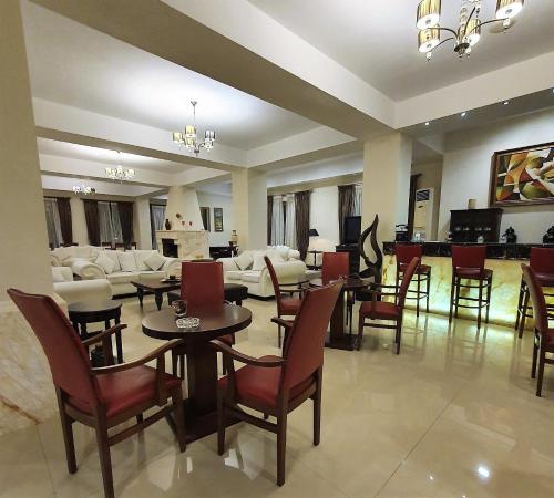 A seating area at Liknon