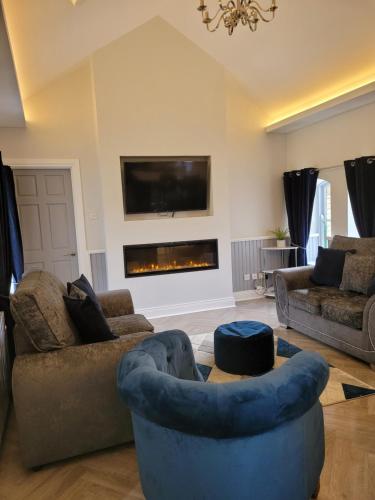 Posezení v ubytování Station House Apartment Portstewart