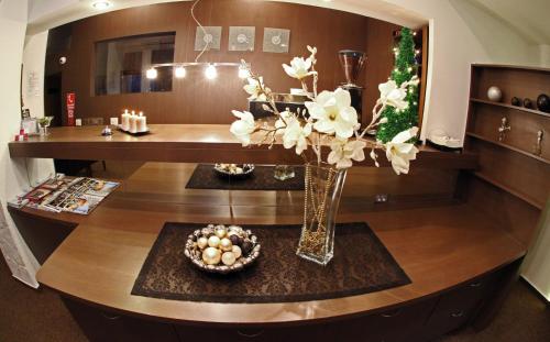 Η κουζίνα ή μικρή κουζίνα στο HOTEL CENTRUM with free parking