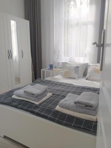 Posteľ alebo postele v izbe v ubytovaní Apartament FANABERIA Lądek Zdrój