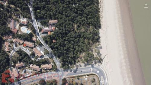 widok na drogę obok plaży w obiekcie La Pinède de Saint Georges w mieście Saint-Georges-de-Didonne