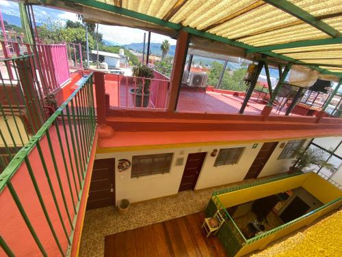 Ein Balkon oder eine Terrasse in der Unterkunft Hostal Mixteco Naba Nandoo