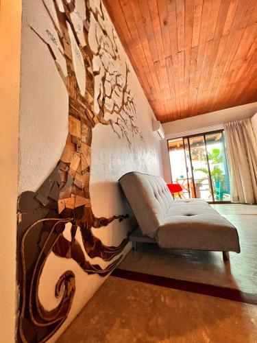Ruang duduk di A&V Hotel Boutique