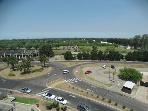 an aerial view of a parking lot with cars at Condominios W Nordelta Bahia,Tigre,Parking,Gym in Tigre