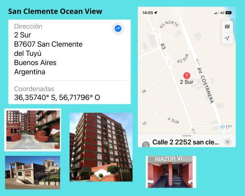 uno screenshot della pagina di Google Maps di un edificio di San Clemente Ocean View a San Clemente del Tuyú