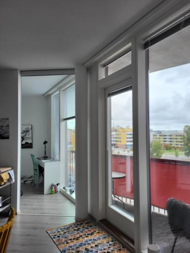 Χώρος καθιστικού στο Arctic Apartment with own Sauna