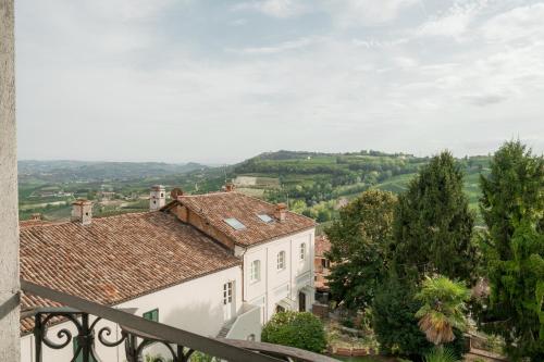 a view from the balcony of a house at Albergo Real Castello in Verduno