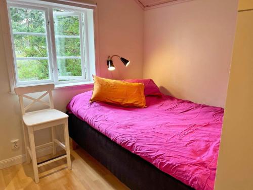 Postel nebo postele na pokoji v ubytování Holiday home SALTSJØBO