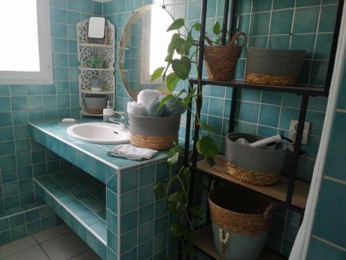 Kylpyhuone majoituspaikassa L'Ecrin d'Azur