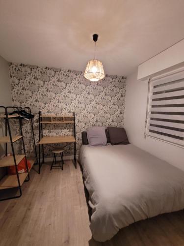 Posteľ alebo postele v izbe v ubytovaní Appartement rénové près république