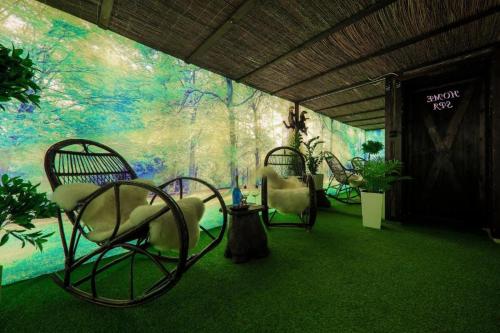 Κήπος έξω από το GÓRALSKA VILLA APARTAMENTY Z JACUZZI & HOME SPA & Zakopane