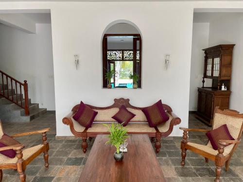 Ruang duduk di Khomba Lodge