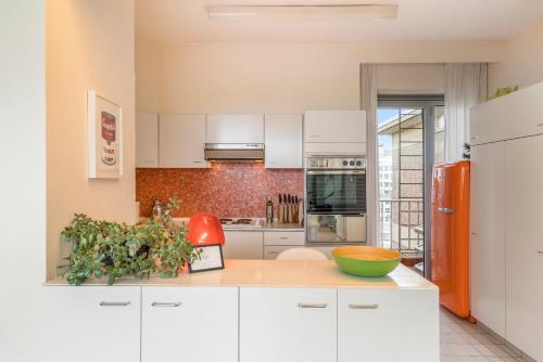 Kuchyň nebo kuchyňský kout v ubytování Fuths Loft Penthouse 85