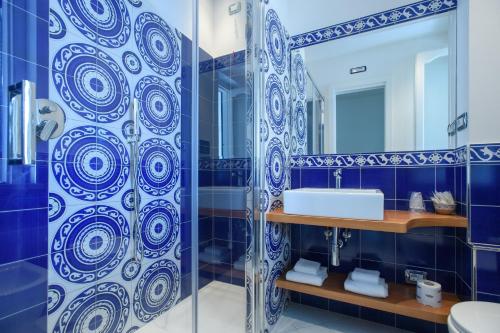 Koupelna v ubytování Hotel Il Pino